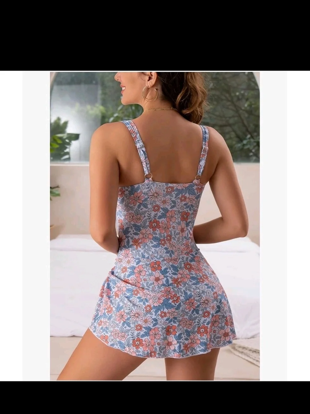 NWT Size‎ 22 Floral Swim Dress One Piece Bathing Suit, Beach, Vacation, Poolside